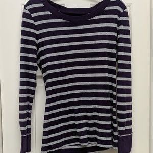 Gap Supersoft Purple and Gray Long sleeve shirt